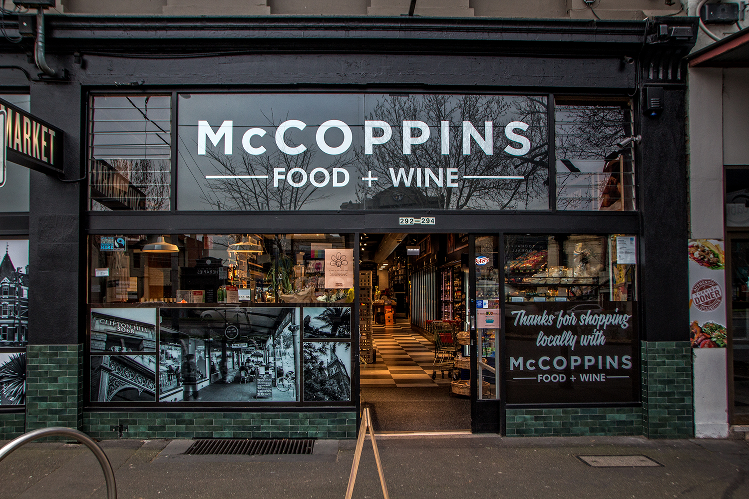 McCoppins Clifton Hill storefront